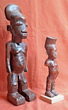 Set of (x2) Standing MANGBETU Figures - Belgian CONGO