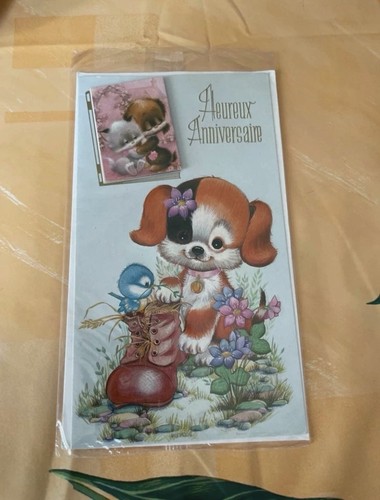 Carte vœux anniversaire - carte,