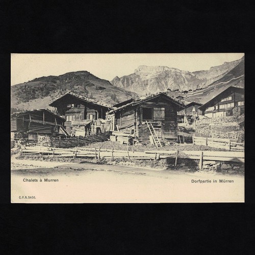 Cpa suisse chalets à murren - cpa,