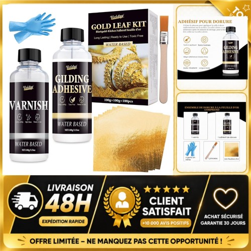 Kit dorure feuille 100 - feuille, d'or