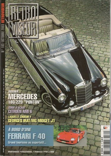 Retroviseur 182 mercedes - retroviseur,
