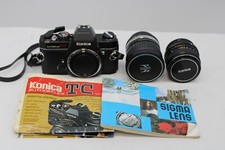 Konica AutoReflex TC 35mm Camera Hexanon 50mm f/1.7 Lens & Sigma 35mm f/2.8 Lens