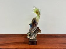 Yves Lohe: sculpture bust of woman glass dough and bronze