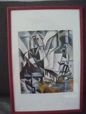 peinture sur papier-art moderne-xxème siècle