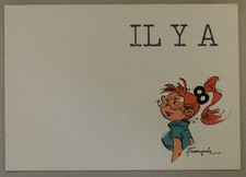 Franquin carte de voeux 1988 avec supplement RARE