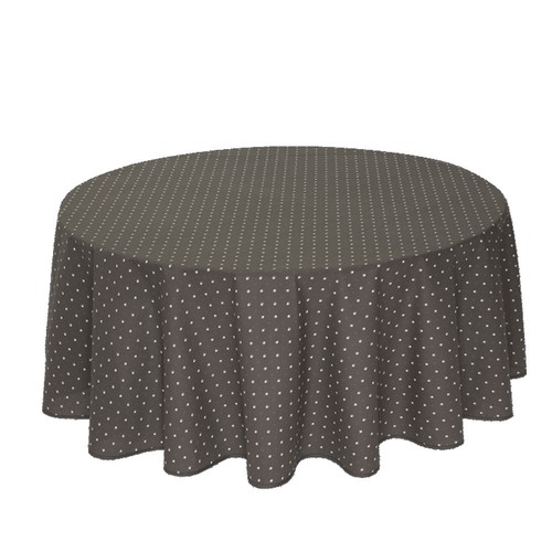 Nappe ronde coton enduit