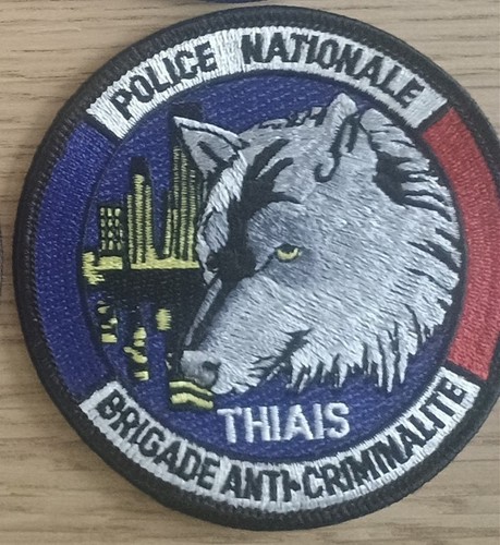 écusson tissu police bac - tissu,