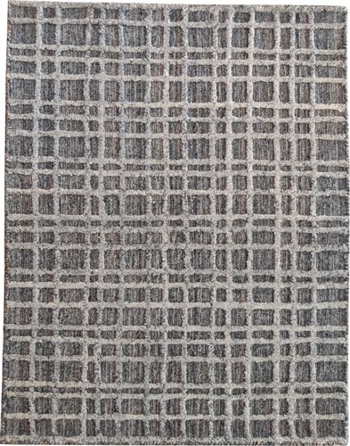 Tapis géométrique tissé - , à
