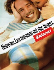 1987 Advertising 0922 Men's Eminence Brief Advertising Men Have Buttocks