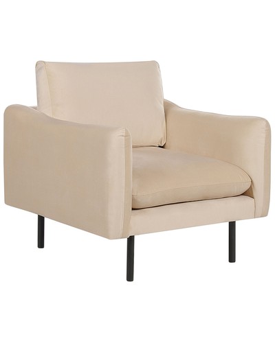 Fauteuil velours beige - fauteuil,