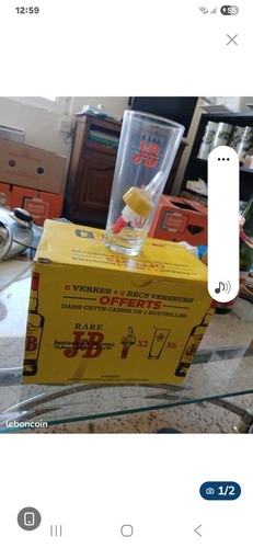 Lot verres whisky jb - 6,