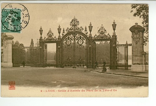 Cpa lyon grille - ), d'