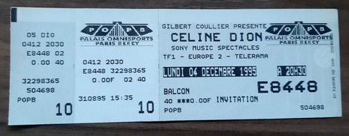 Ticket billet unused stub - billet,