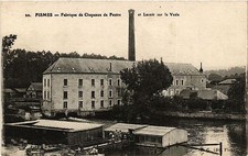 Old postcard fismes felt hat factory (491169)