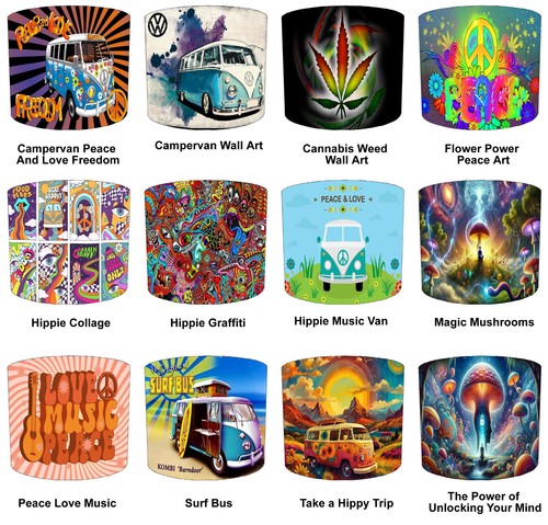 Abat jour hippie musique - hippie,