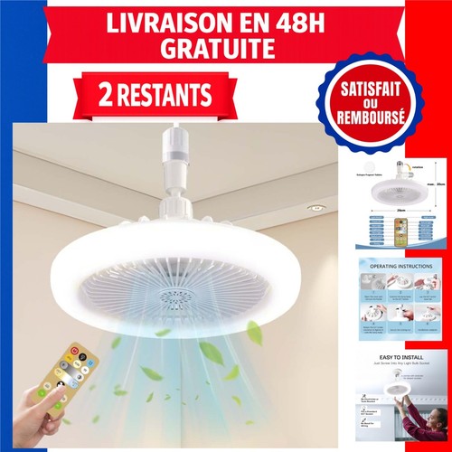 Ventilateur plafond led e27 - plafond,