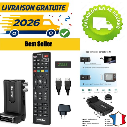 Décodeur tnt dvb h 265 - hd, dvb-t2