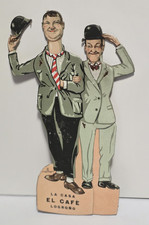 Laurel & Hardy Mechanical Advertising Figure La Casa El Café Logroño Spain 1930s