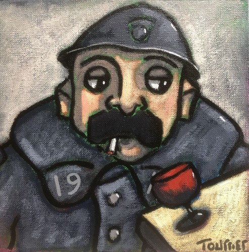 Tableau portrait poilu 18 - tableau,