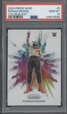 2022 Panini Prizm WWE Color Blast #5 Roman Reigns SSP Case Hit Gem Mint PSA 10