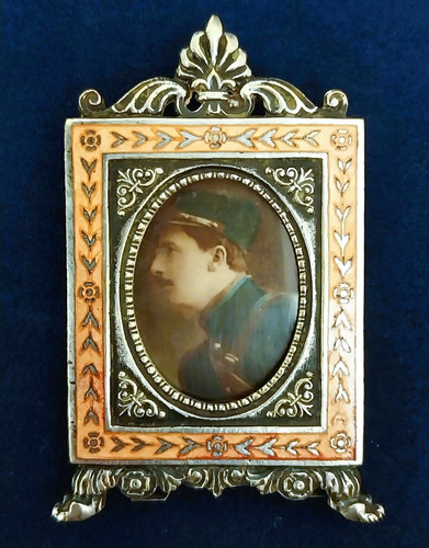 Cadre photo ancien porte - photo,