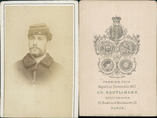 Reutlinger, Paris, Portrait of Military Man in Astrakan Necklace Coat and 
