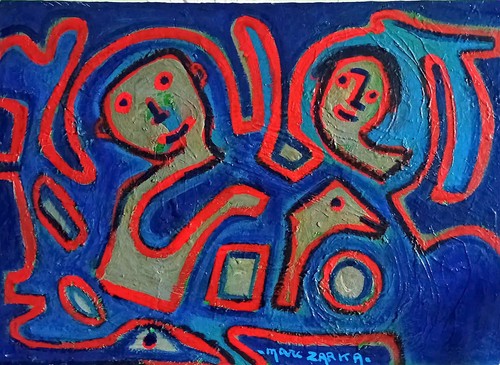 Tableau personnages gris - personnages, en