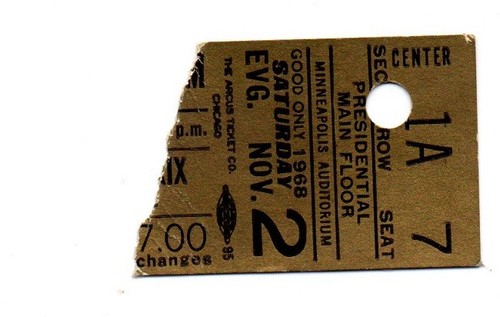 Original ticket concert jimi - original,