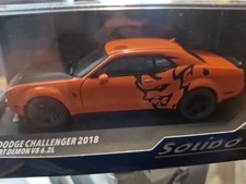 SOLIDO, DODGE Challenger SRT Demon 2018 Orange, échelle 1/43, SOL4310306