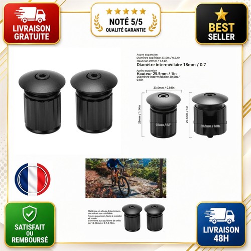Embouts guidon vélo - embouts, de