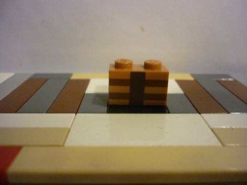Lego medium nougat brick 1x2 - lego,