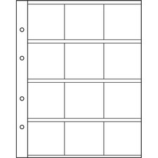 NUMIS 5 feuilles numismatiques 12 compartiments de 50 mm X 50 mm   Réf  310444