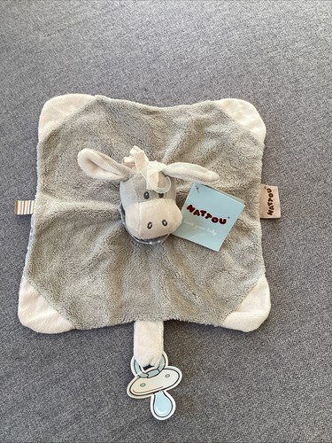 Neuf doudou âne plat gris - o/,