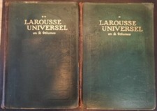 ANCIEN DICTIONNAIRE LAROUSSE EN 2 VOLUMES. CLAUDE AUGE 1922