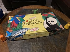 🎲♟🧩 JEU DE SOCIÉTÉ ALPHA ANIMAUX JUNIOR COMPLET ANIMAUX EN BOIS ANIMALS