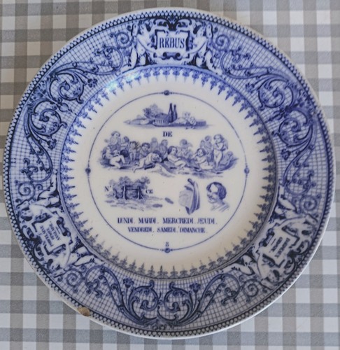 Ancienne assiette parlante