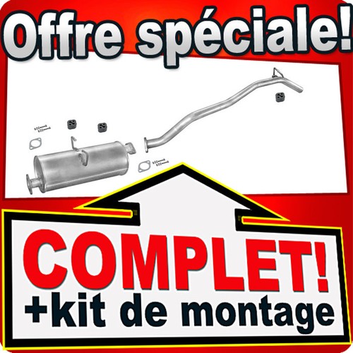Ligne pot échappement - ligne, pour