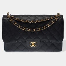 Sac CHANEL Timeless/Classique en Cuir Noir - 102849