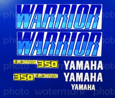 1987 - 2004 Warrior 350 quad 7pc Blue sticker decals graphics autocollant YFM350