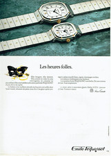 Advertising 0323 1980 Emile Pequignet Les heures folles watch