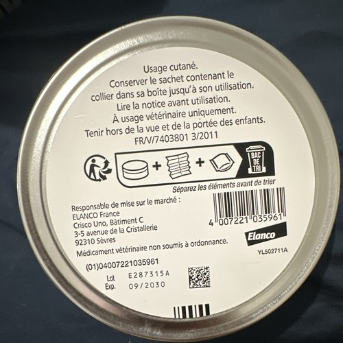 Elanco collier anti - collier, anti-parasites