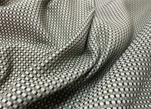 Tissu jacquard petit carreaux - jacquard,