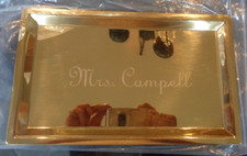 Mark and Graham rectangle gold valet monogrammed Mrs Cambell  New