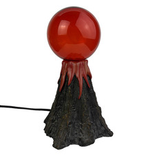 Vtg 2006 LumiSource Mini Electra Red Plasma Ball Mountain Volcano Lamp Halloween