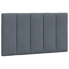 Coussin tête de lit gris 90cm