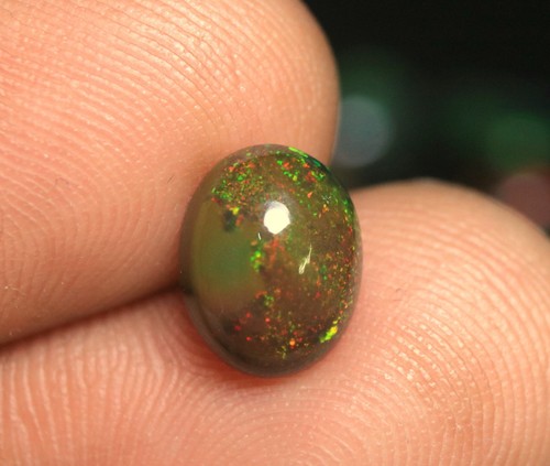 Cabochon opale noire - noire, de
