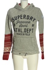 SUPERDRY Sweat à capuche Dames Sweat T EU 36 gris clair-rouge-noir