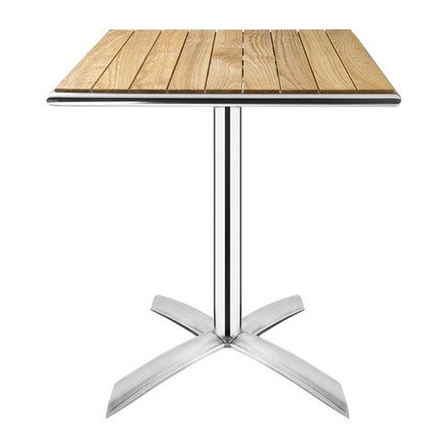 Table bistro carrée - , plateau