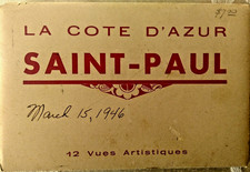 La Cote D'Azur Saint-Paul 12 Jean Gilletta Vintage French Postcards Set