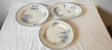 LOT DE 3 PLATS EN FAIENCE